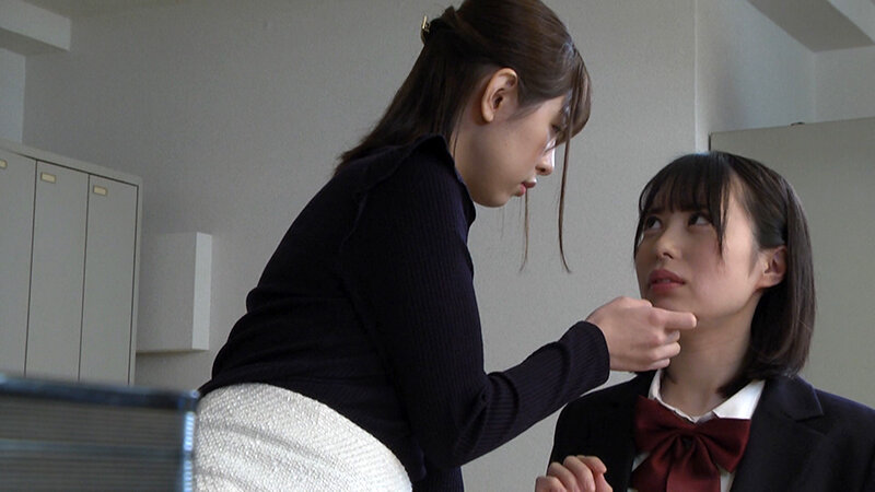 先生と私 ~黒髪美少女、ビアン教師とレズレッスン~ あおいれな 天馬ゆい 1枚目